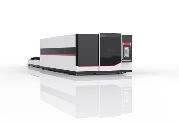 Laser metal cutting machine on site 