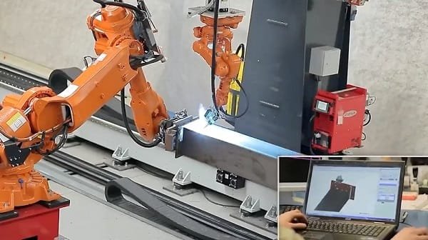 Robotic welding automation for structural steel 