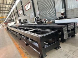 Machine bed of the pipe laser cutting machine 