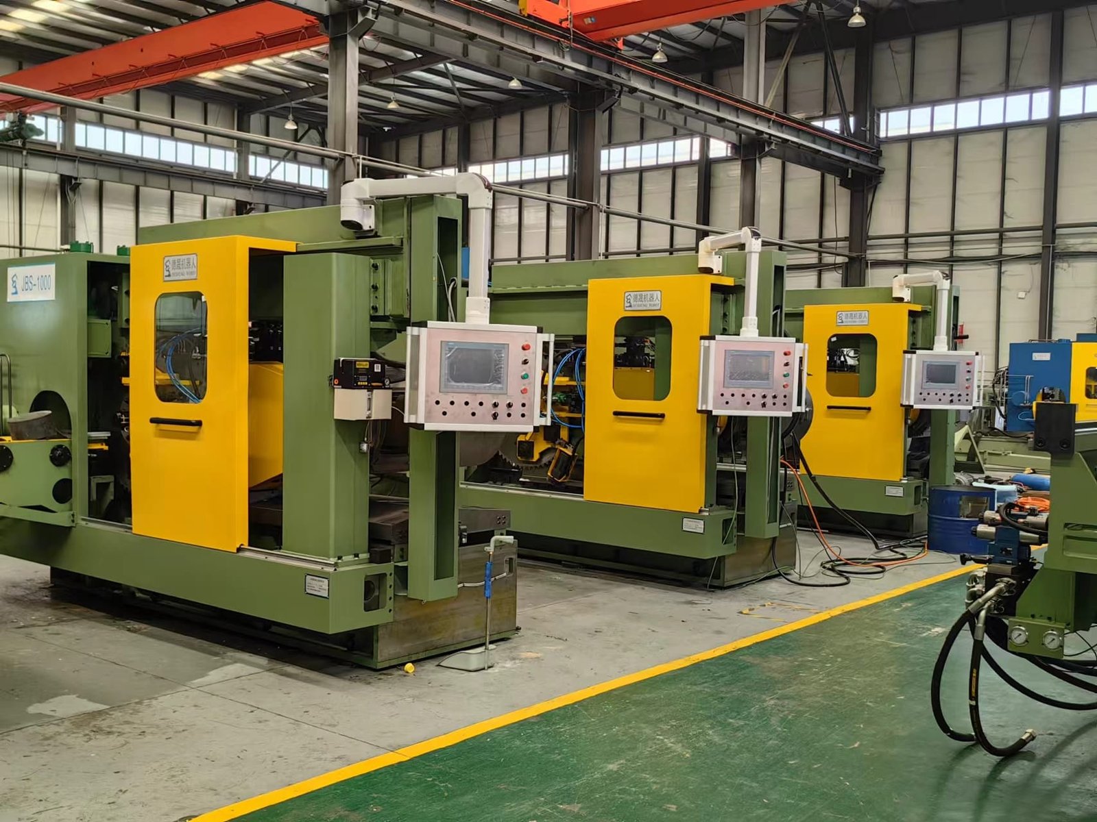 Circular Sawing Machine for billet cutting are under installing 