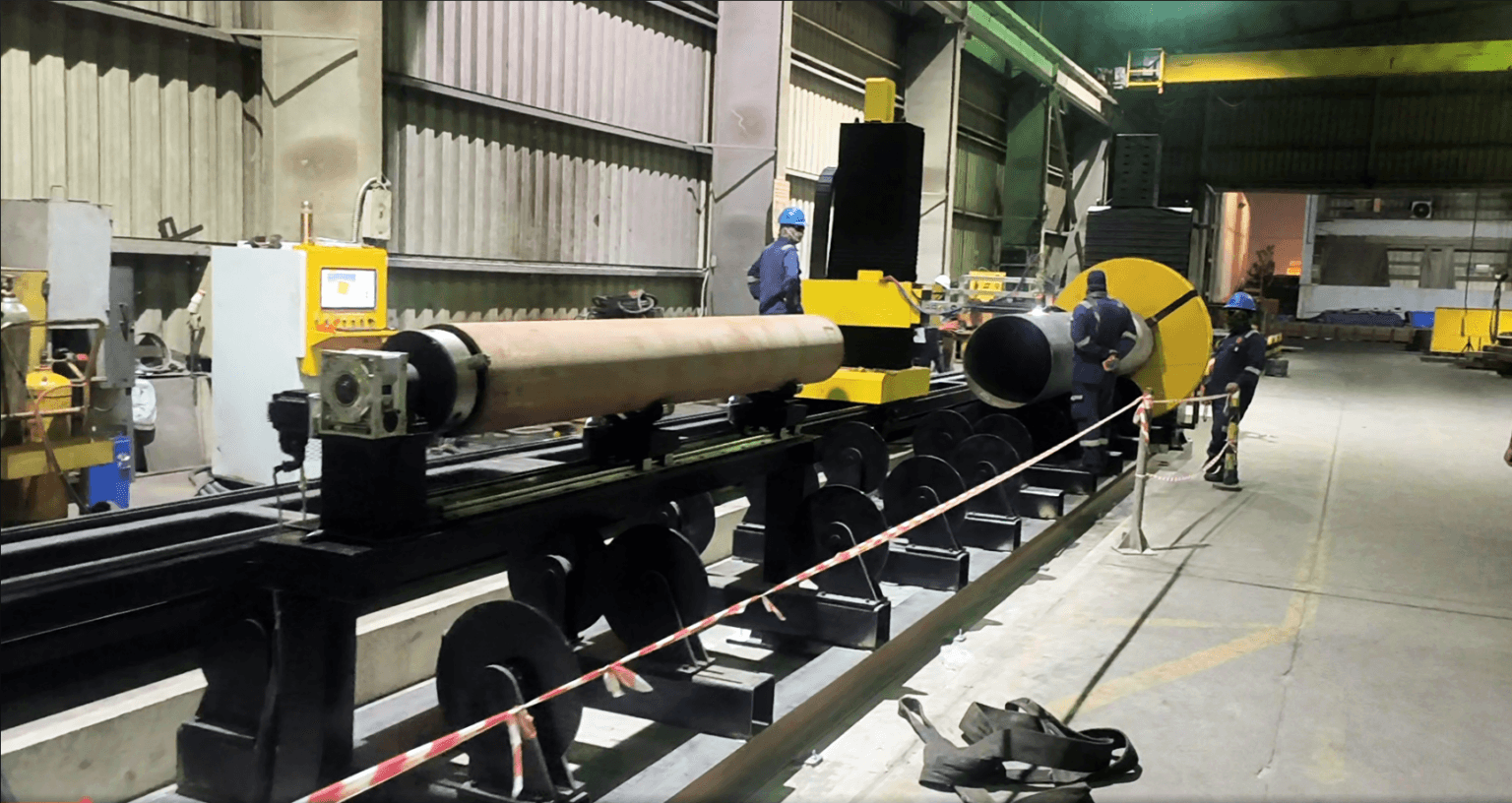 Plasmar Pipe Cutting machine on site 