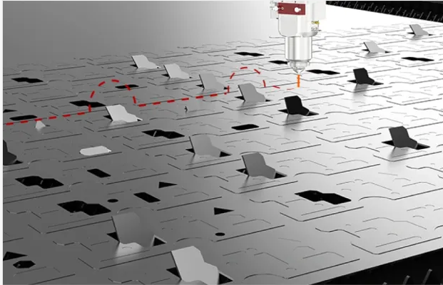 Laser head active avoid collision