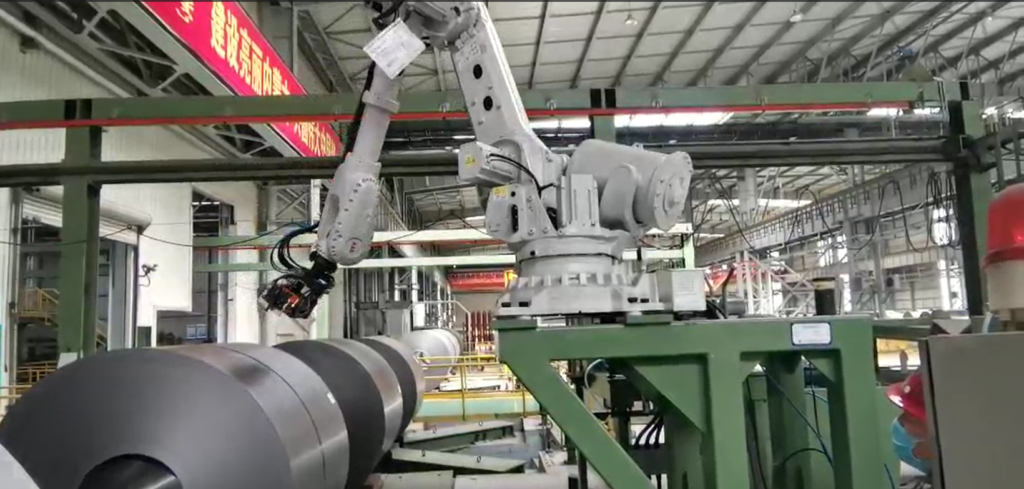Robotic Steel Coil De-Bander System